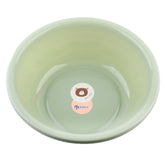 Multipurpose Plastic Basin (Ø34×12cm) in soft green color with cute bear graphic for washing and cleaning.